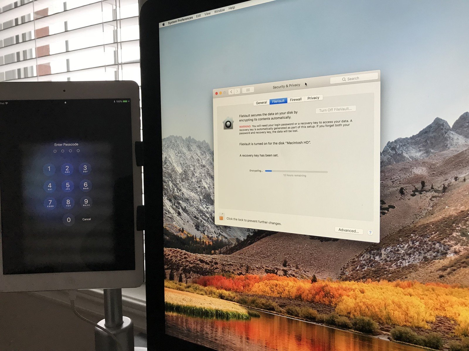 mac sierra get recovery key for filevault