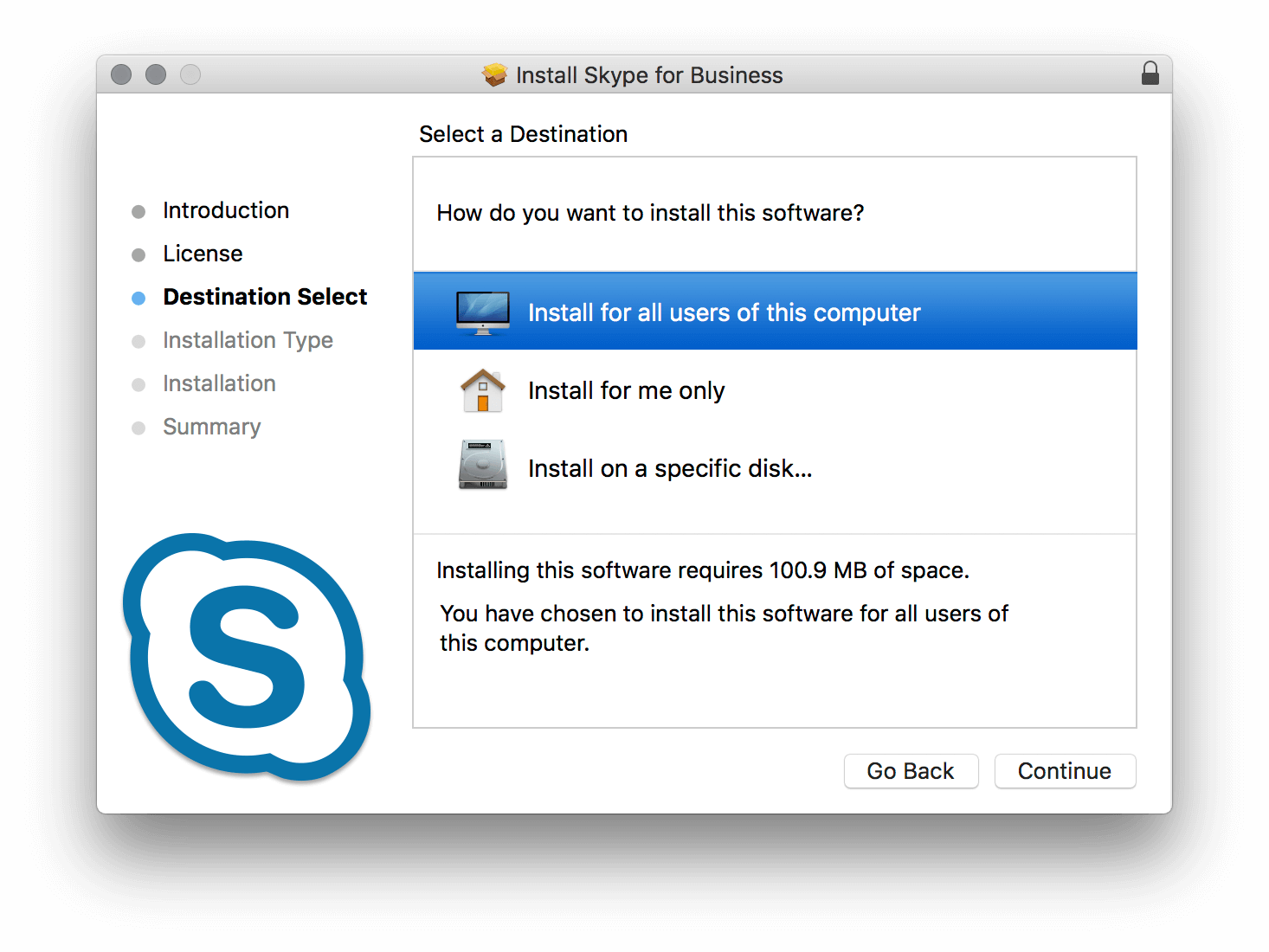 skype for business desktop client for mac